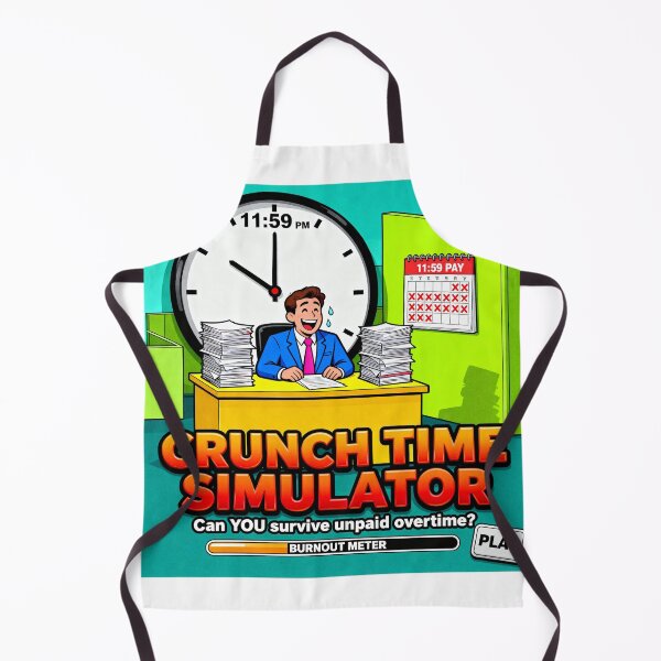 Item preview, Crunch Time Simulator Flash Game Parody designed and sold by PictorialWhimsy.