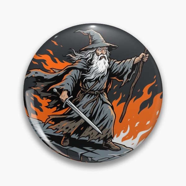Item preview, Epic Wizard Confronting the Fire Demon designed and sold by KeremYurtseven.