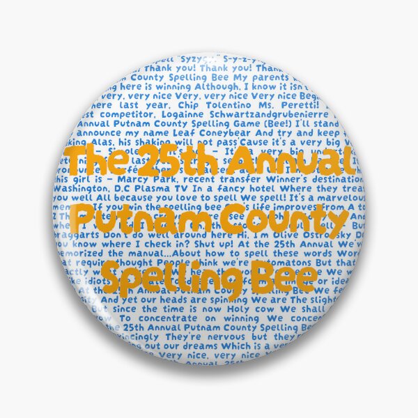 Item preview, 25th annual putnam county spelling bee Lyrics designed and sold by broadwaygirl142.