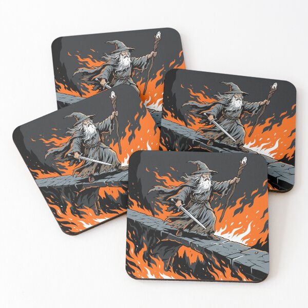 Item preview, Epic Wizard Confronting the Fire Demon designed and sold by KeremYurtseven.