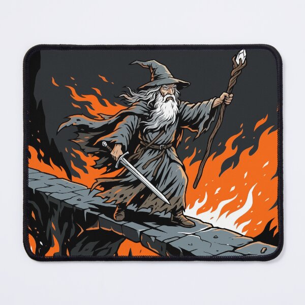 Item preview, Epic Wizard Confronting the Fire Demon designed and sold by KeremYurtseven.