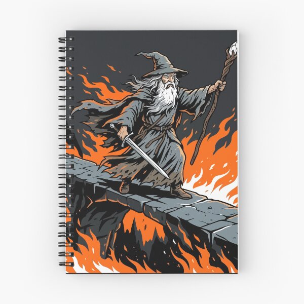 Item preview, Epic Wizard Confronting the Fire Demon designed and sold by KeremYurtseven.