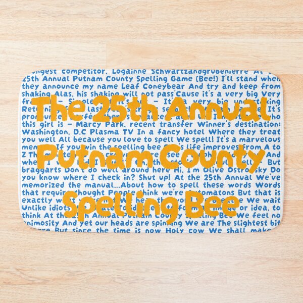 Item preview, 25th annual putnam county spelling bee Lyrics designed and sold by broadwaygirl142.