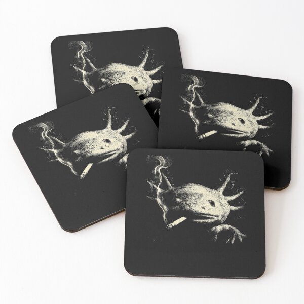 Item preview, Low Key Axolotl Smoking Cigarette Amphibian designed and sold by k3rstman1.