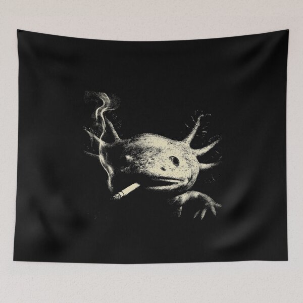 Item preview, Low Key Axolotl Smoking Cigarette Amphibian designed and sold by k3rstman1.
