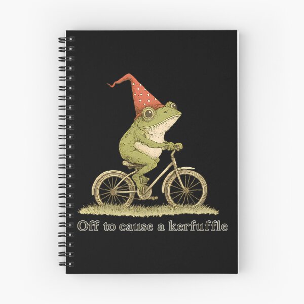 Item preview, Off To Cause A Kerfuffle Frog Funny Weirdcore Sayings Meme designed and sold by pj-jtw.
