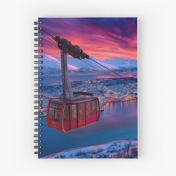 Item preview, Stunning Aerial View of a Cable Car at Sunset designed and sold by Artessie.