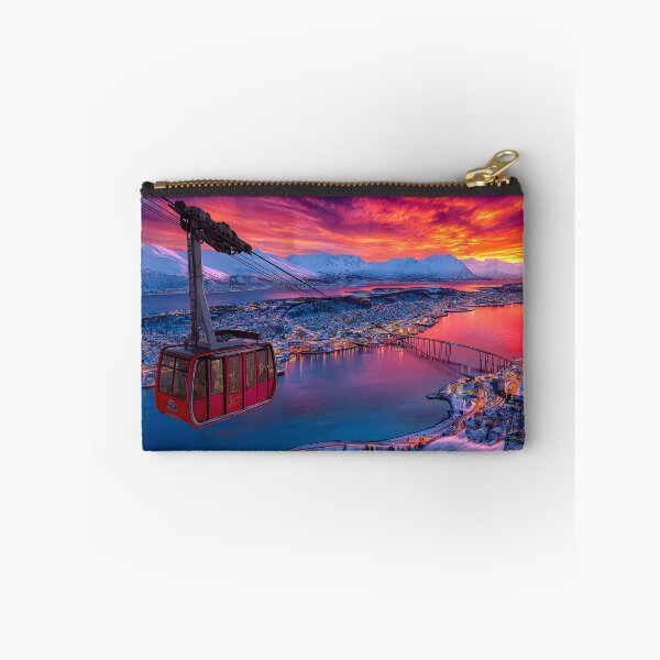 Item preview, Stunning Aerial View of a Cable Car at Sunset designed and sold by Artessie.