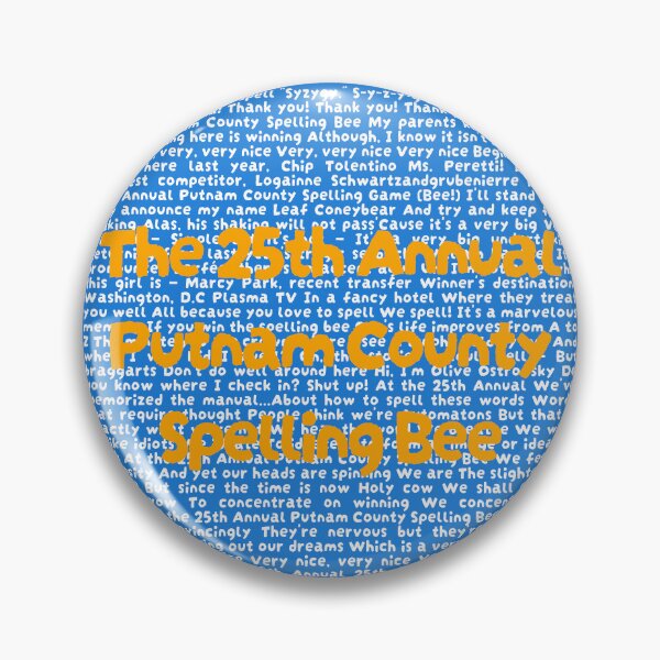 Item preview, 25th annual putnam county spelling bee Lyrics designed and sold by broadwaygirl142.