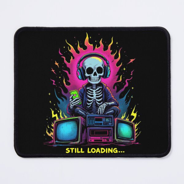 Item preview, Still Loading Cyber Skull Gamer Art designed and sold by IntrusiveMind210.