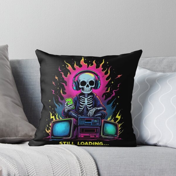 Item preview, Still Loading Cyber Skull Gamer Art designed and sold by IntrusiveMind210.