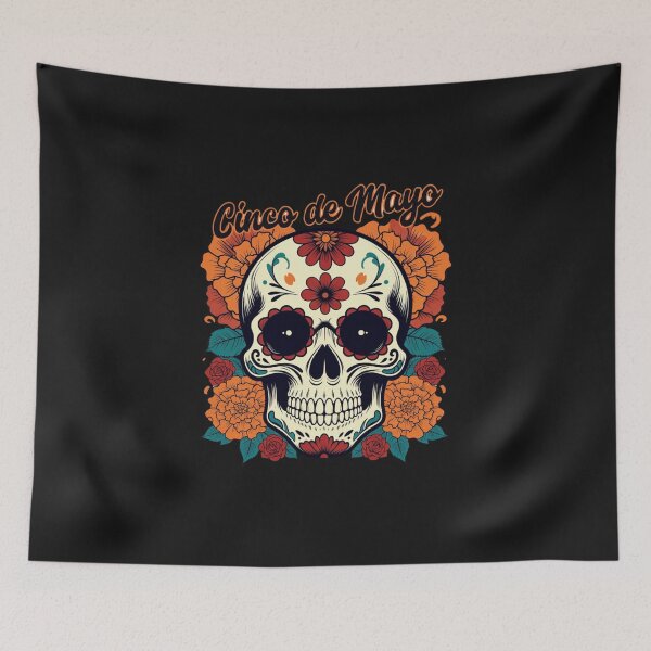 Item preview, Cinco De Mayo Mexican Holiday Sugar Skull Celebration designed and sold by GrumpySableye.