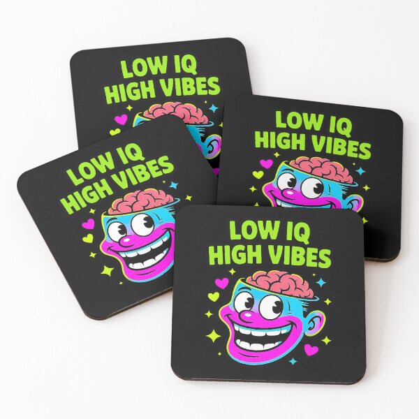 Item preview, Low IQ High Vibes Funny Meme Design designed and sold by Amanda's Factory.