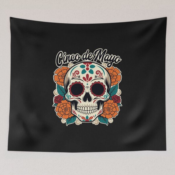 Item preview, Cinco De Mayo Celebration Skull Fiesta designed and sold by GrumpySableye.