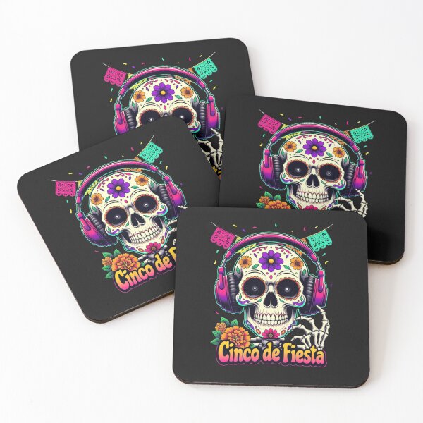 Item preview, Cinco De Fiesta Sugar Skull Mexican Celebration Party Music designed and sold by GrumpySableye.