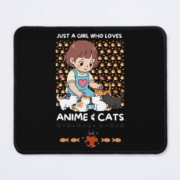 Item preview, Just A Girl Who Loves Anime & Cats designed and sold by Tokyotopia.