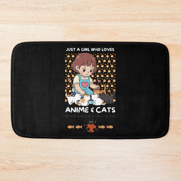 Item preview, Just A Girl Who Loves Anime & Cats designed and sold by Tokyotopia.