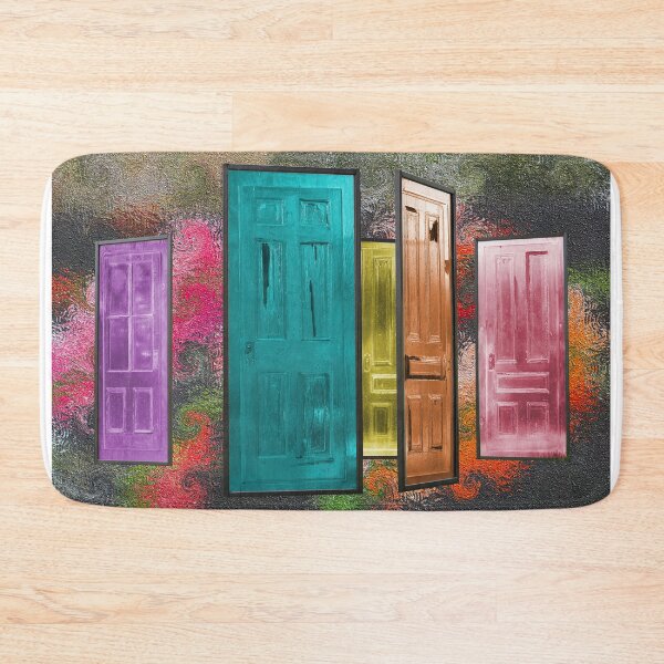 Item preview, Colored Doors Against a Colorful Textured Background designed and sold by BostonArcImage.