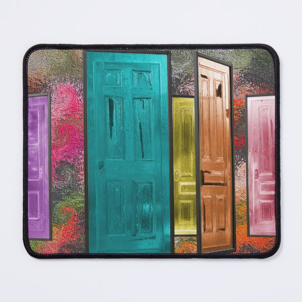 Item preview, Colored Doors Against a Colorful Textured Background designed and sold by BostonArcImage.