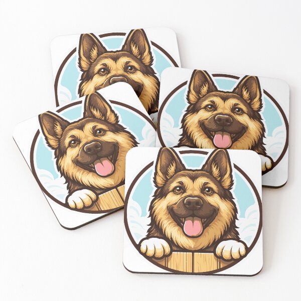 Item preview, Smiling German Shepherd Dog – Pet Design in Circular Frame designed and sold by Arte Digital Siglo XXI.