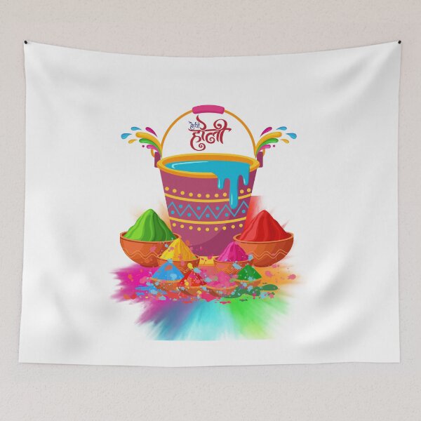 Item preview, happy holi festival designed and sold by AsdeMoStudio.