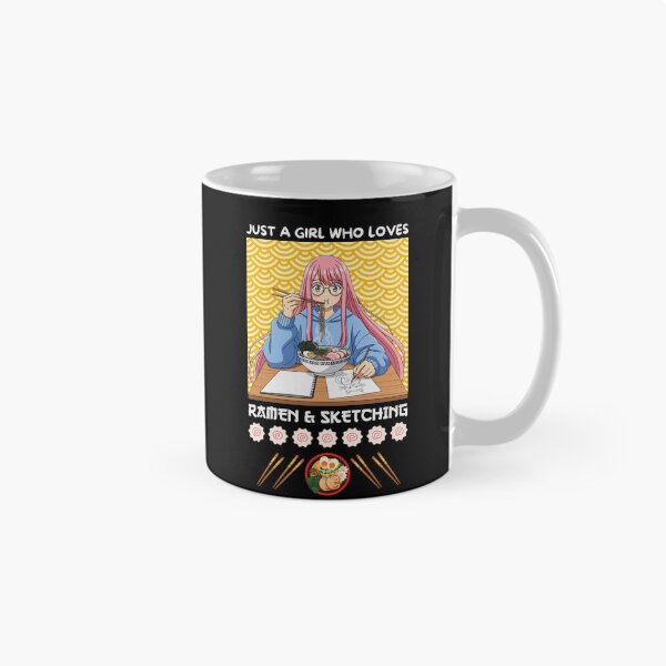 Item preview, Just A Girl Who Loves Ramen & Sketching designed and sold by Tokyotopia.