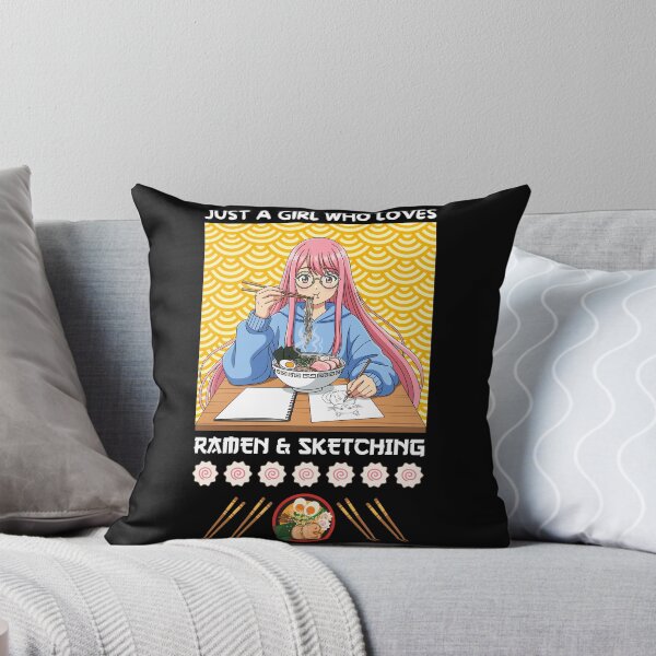 Item preview, Just A Girl Who Loves Ramen & Sketching designed and sold by Tokyotopia.