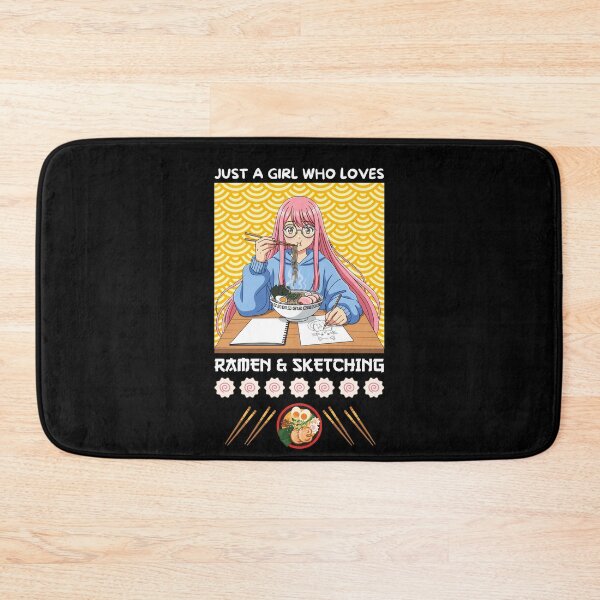 Item preview, Just A Girl Who Loves Ramen & Sketching designed and sold by Tokyotopia.