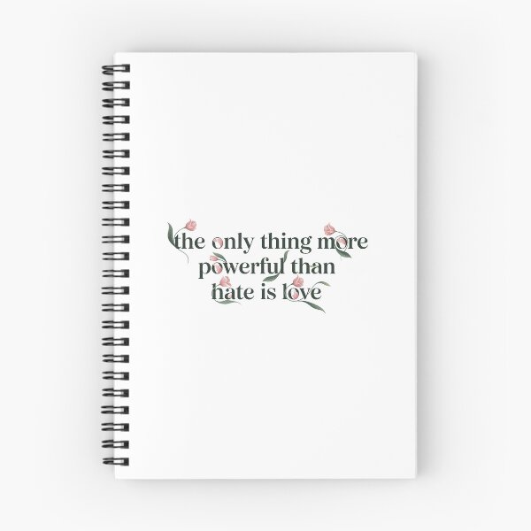 Item preview, Elegant Floral Love Over Hate Typography designed and sold by zzz888.
