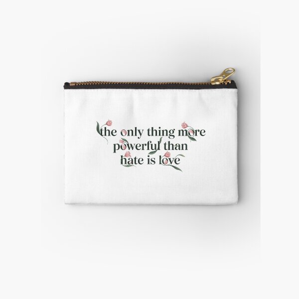 Item preview, Elegant Floral Love Over Hate Typography designed and sold by zzz888.