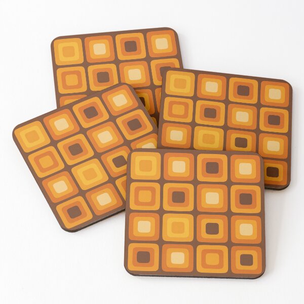 Item preview, Retro Geometric Gradient Square Pattern designed and sold by tonymagnerart.