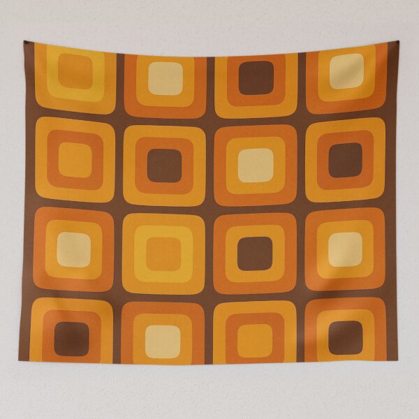 Item preview, Retro Geometric Gradient Square Pattern designed and sold by tonymagnerart.