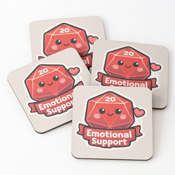 Item preview, Emotional support D20 designed and sold by LadyFullmetal.