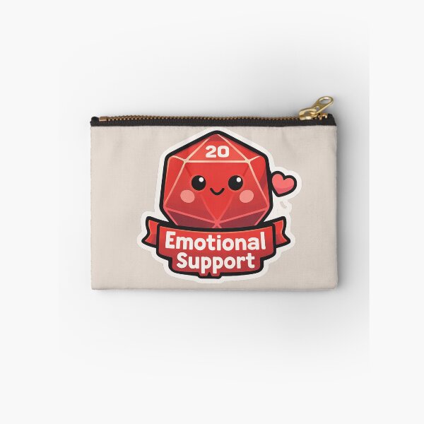 Item preview, Emotional support D20 designed and sold by LadyFullmetal.
