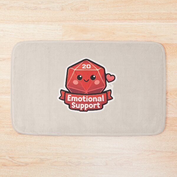 Item preview, Emotional support D20 designed and sold by LadyFullmetal.