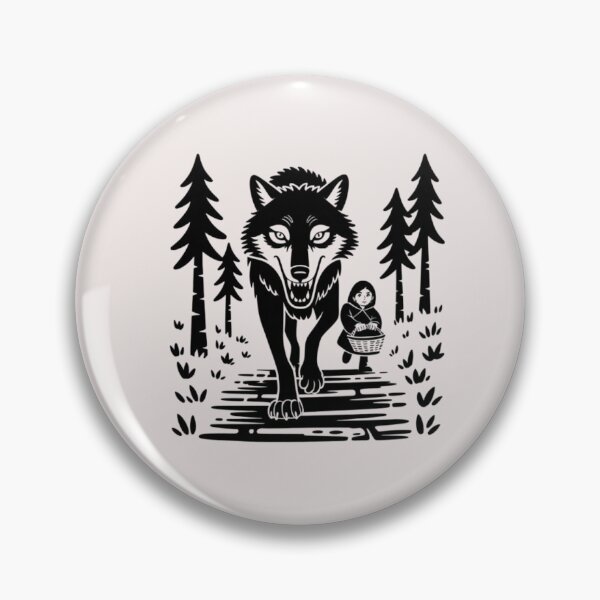 Item preview, Dire Wolf and a girl in the forest designed and sold by 123ks.