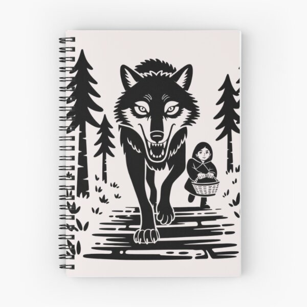 Item preview, Dire Wolf and a girl in the forest designed and sold by 123ks.