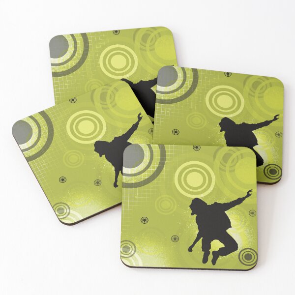 Item preview, Frutiger Metro hip hop silhouette with goovy circles  designed and sold by Pics'Elle Creations.