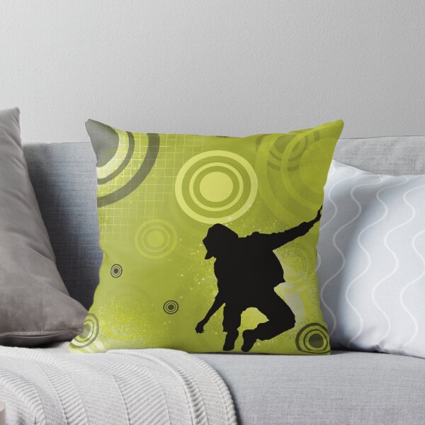 Item preview, Frutiger Metro hip hop silhouette with goovy circles  designed and sold by Pics'Elle Creations.
