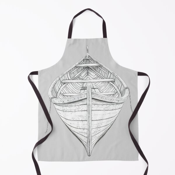 Item preview, Vintage Wooden Rowboat Nautical Coastal Maritime Illustration designed and sold by Shoot-The-Moon.