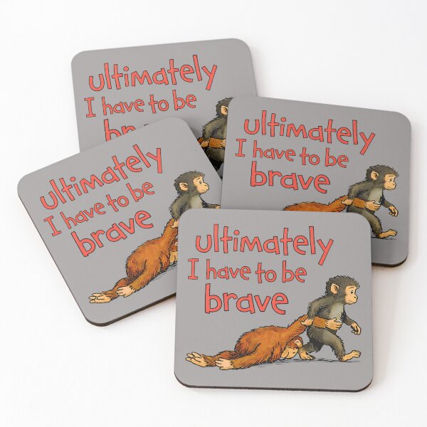 Item preview, Ultimately I Have to Be Brave Funny Monkey Punch  designed and sold by KathieFaugh.