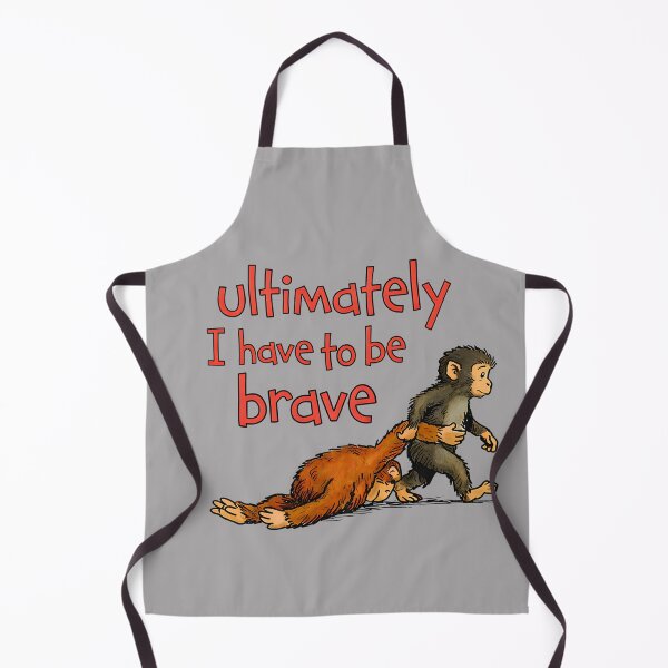 Item preview, Ultimately I Have to Be Brave Funny Monkey Punch designed and sold by KathieFaugh.