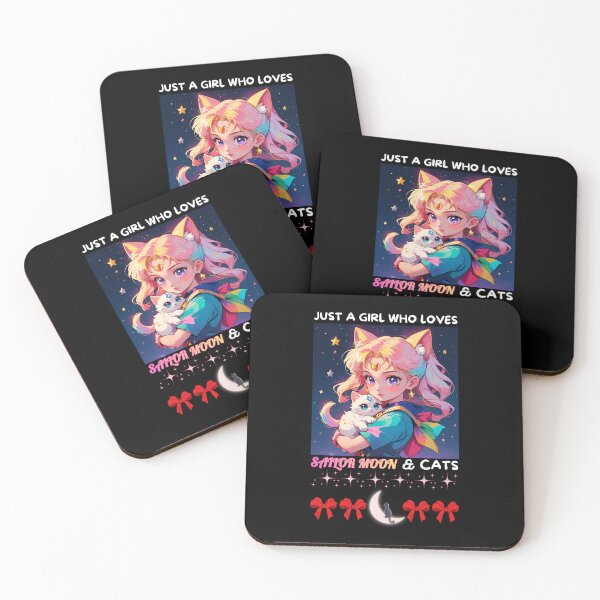 Item preview, Just A Girl Who Loves Sailor Moon & Cats designed and sold by Tokyotopia.