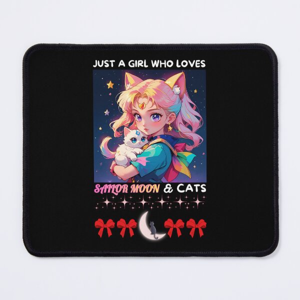 Item preview, Just A Girl Who Loves Sailor Moon & Cats designed and sold by Tokyotopia.