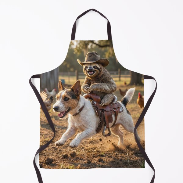 Item preview, Sloth Cowboy Herds Chickens designed and sold by Tridentulus.