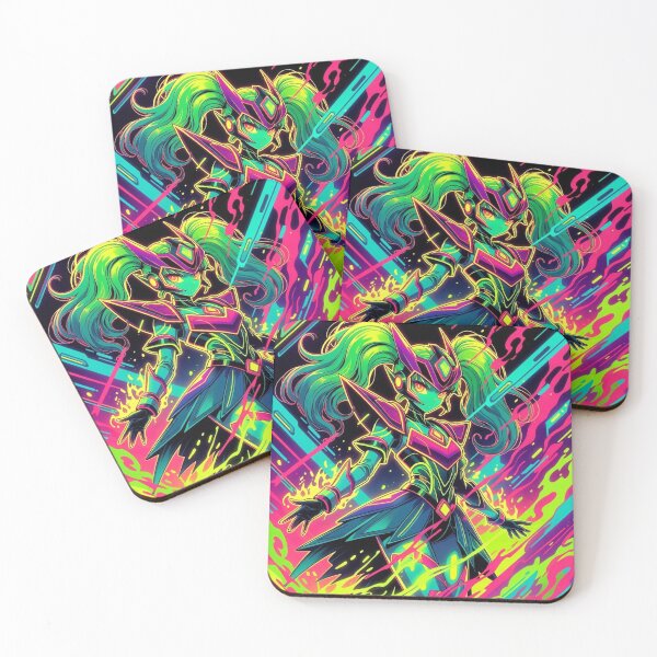 Item preview, Neon Cyber Maiden: Toxic Pink & Green designed and sold by RadaQueen.