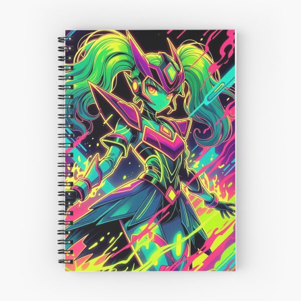 Item preview, Neon Cyber Maiden: Toxic Pink & Green designed and sold by RadaQueen.