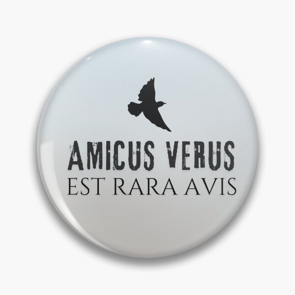 Item preview, A True Friend Is a Rare Bird | Latin Friendship Quote | Bird Silhouette Variant designed and sold by Skaldcraft.