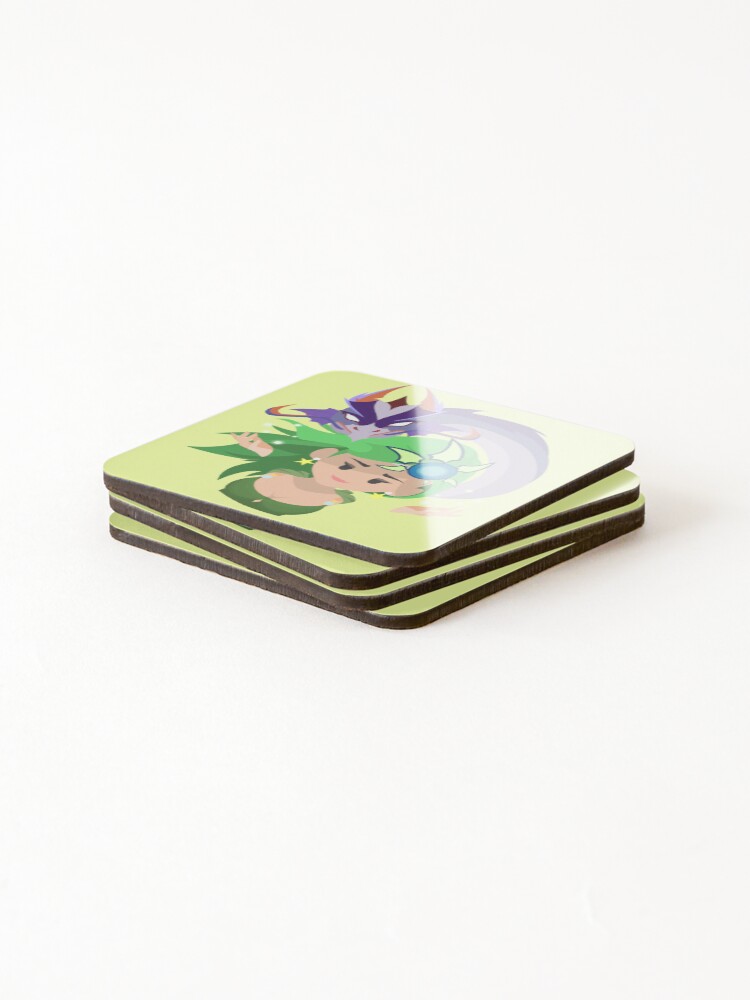 Thumbnail 4 of 5, Coasters (Set of 4), FF4 | Rydia designed and sold by Plateandoatcake.