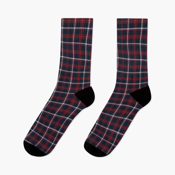 Item preview, Boston Red Sox plaid tartan  designed and sold by Broken Antler Designs .